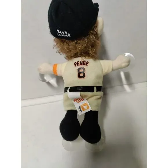 San Francisco Giants Hunter Pence on Board Plush Doll Window Cling 2017 - Picture 6 of 11